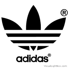German Clothing Logo - Adidas German sportswear company, logo designed by Adi Dassler, 1973 ...