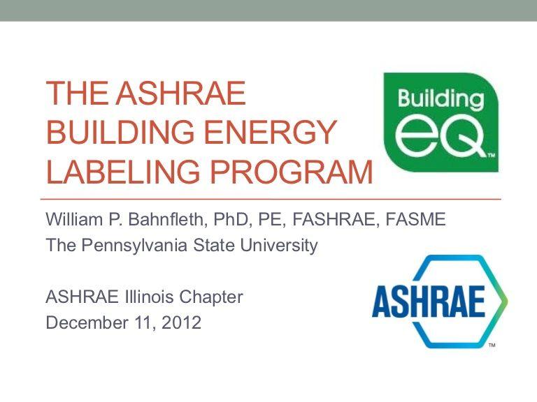 ASHRAE Beq Logo - The ASHRAE Building Energy Labeling Program