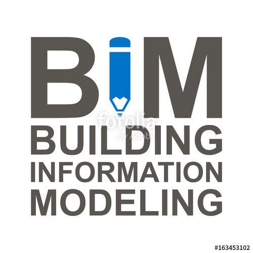 Bim Logo - BIM Vector Icon. Building Information Modeling Illustration.