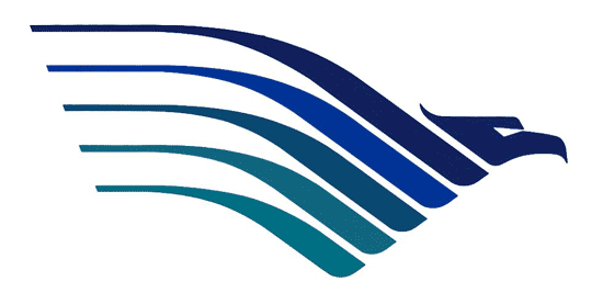 Blue Airplane Logo - vintage airline logos