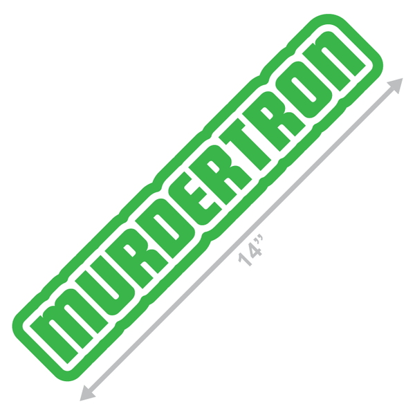 Green Word Logo - STICKERS | Murdertron