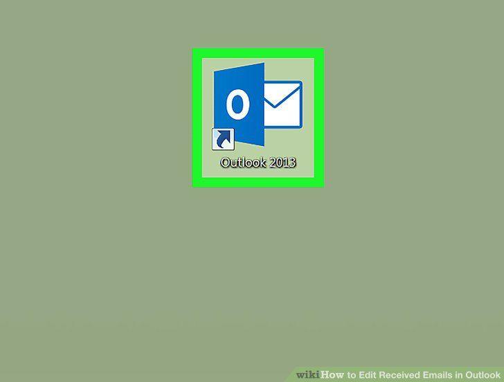 Green Outlook Logo - How to Edit Received Emails in Outlook: 14 Steps (with Pictures)