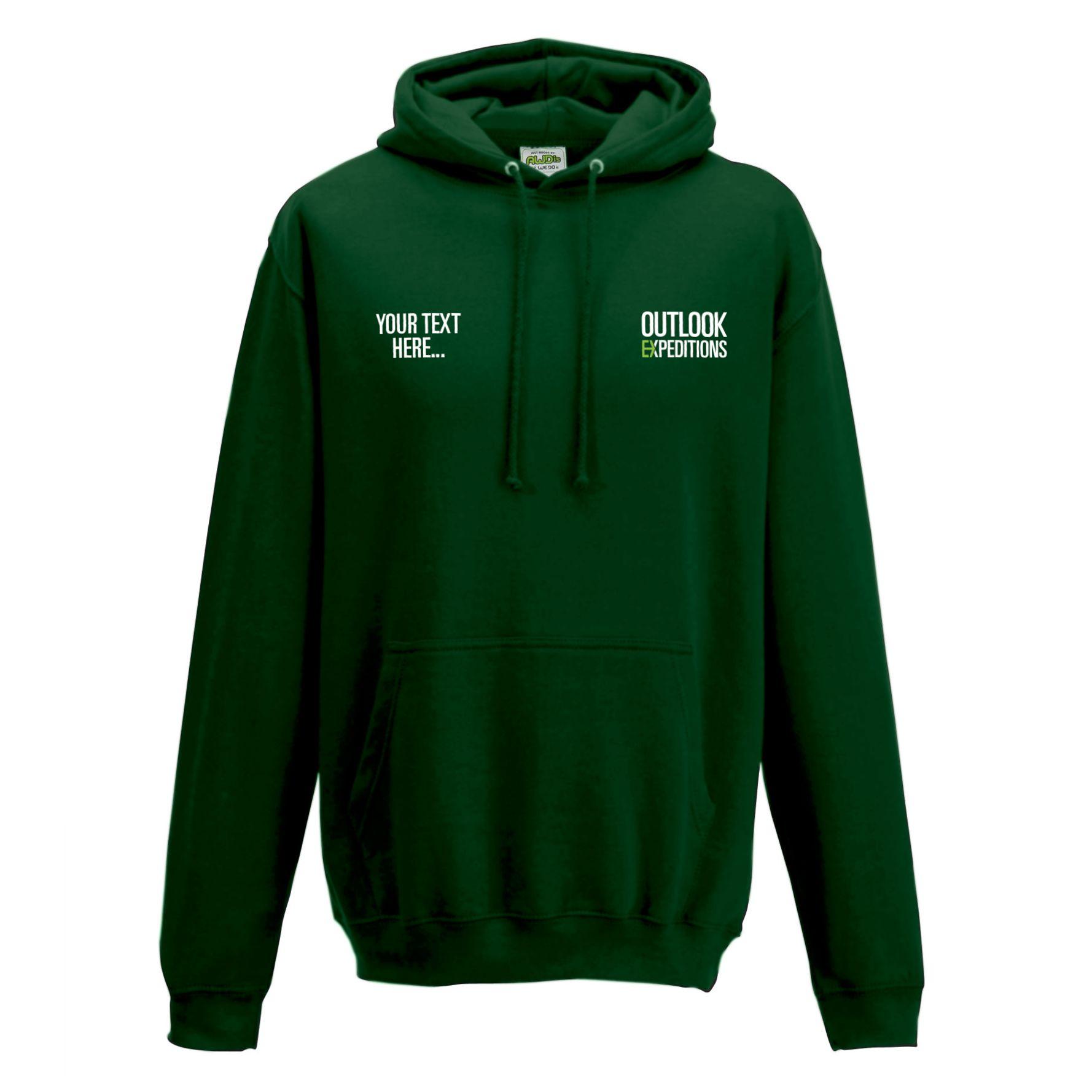 Green Outlook Logo - Outlook Expeditions :: Expedition Logo Hoodies