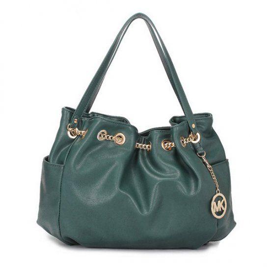 Green Outlook Logo - Black Friday Michael Kors Smooth Outlook Logo Large Green Tote