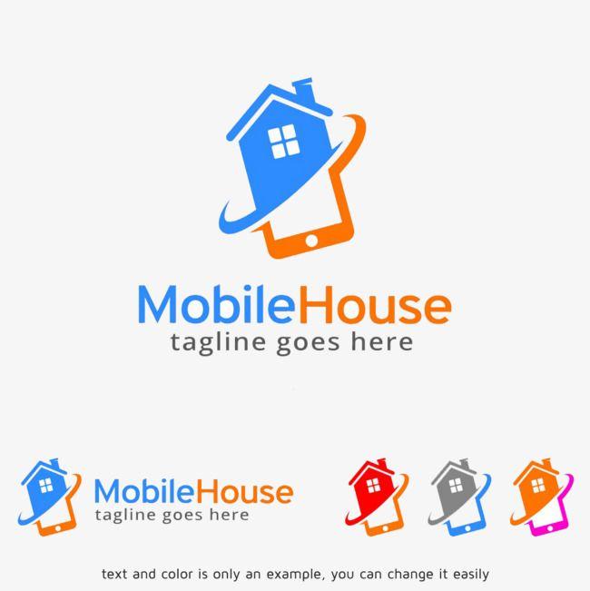 House Phone Logo - Mobile Phone House Logo Clear Deduction Material, Phone Clipart