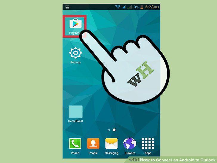 Green Outlook Logo - How to Connect an Android to Outlook (with Pictures) - wikiHow