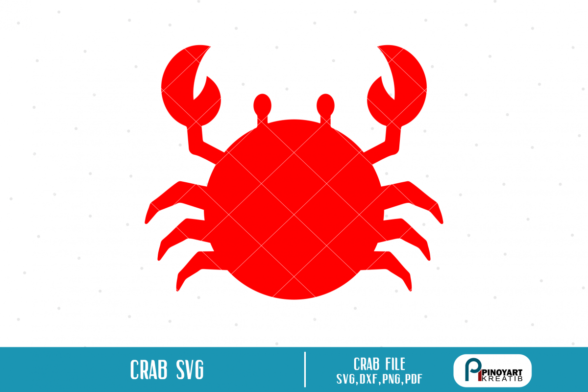 King Crab Logo - crab svg,crab svg file,crab dxf,crab cut file,king crab svg