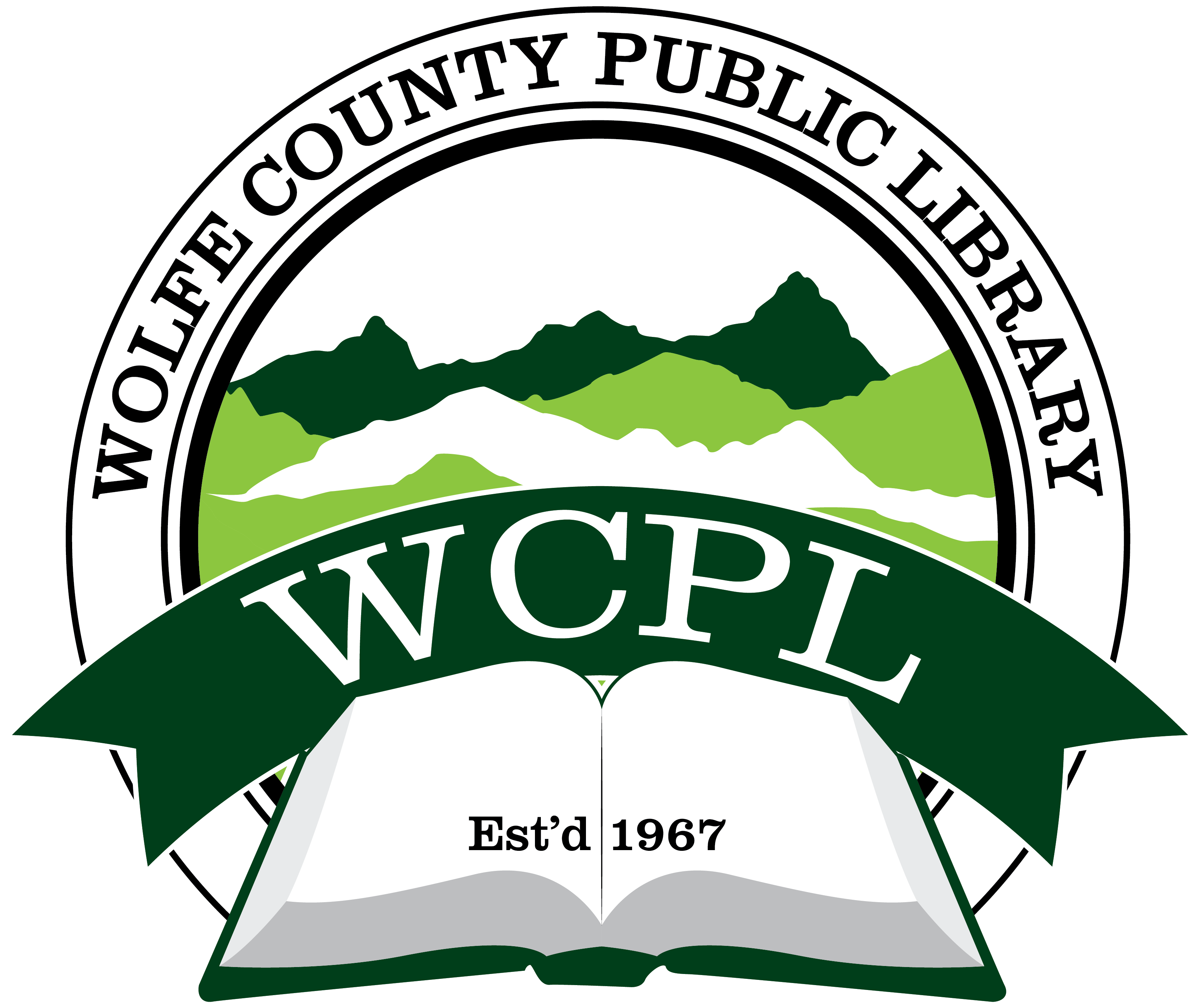 Libraray Logo - Library logo design for Wolfe County Public Library in Campton, Kentucky