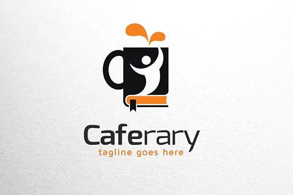 Libraray Logo - Cafe Library Logo Template ~ Logo Templates ~ Creative Market