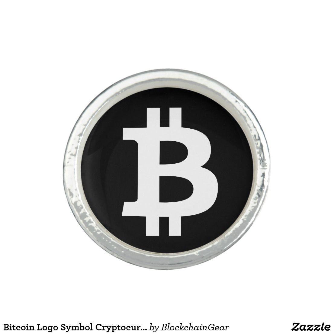 Black Bitcoin Logo - Bitcoin Logo Symbol Cryptocurrency Crypto Ring | Blockchain Gear ...