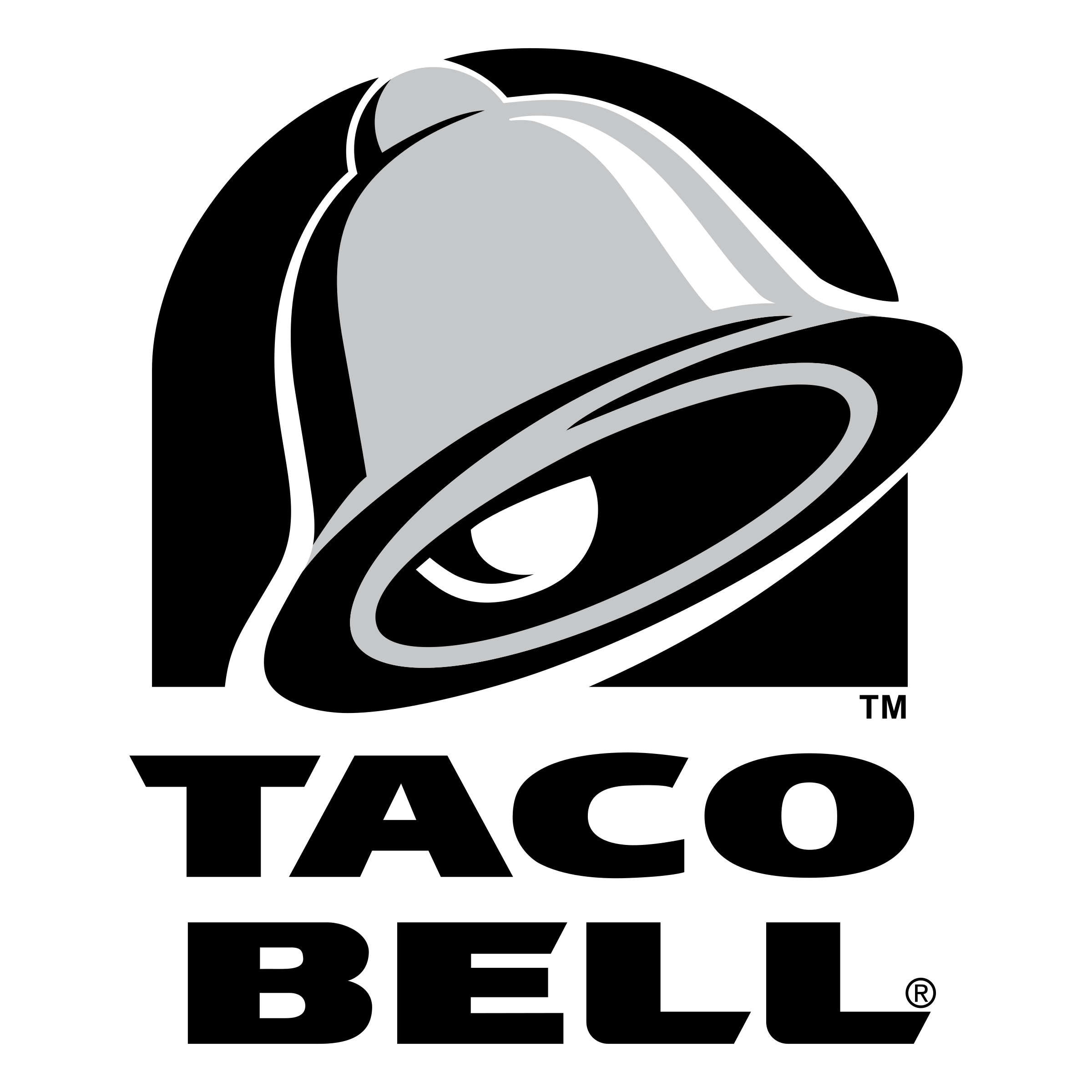 Black Bell Logo - Taco Bell Logo PNG Transparent & SVG Vector
