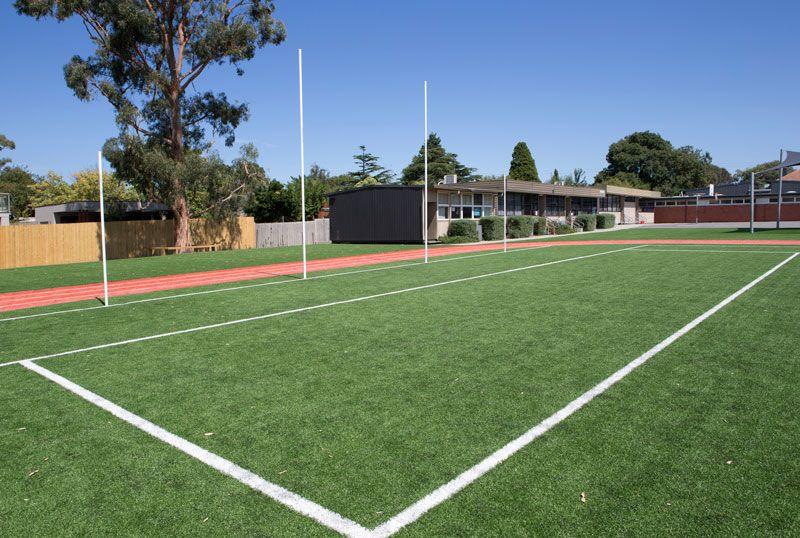 Grass Oval Logo - Parkdale Primary School oval gets a new artificial grass makeover ...