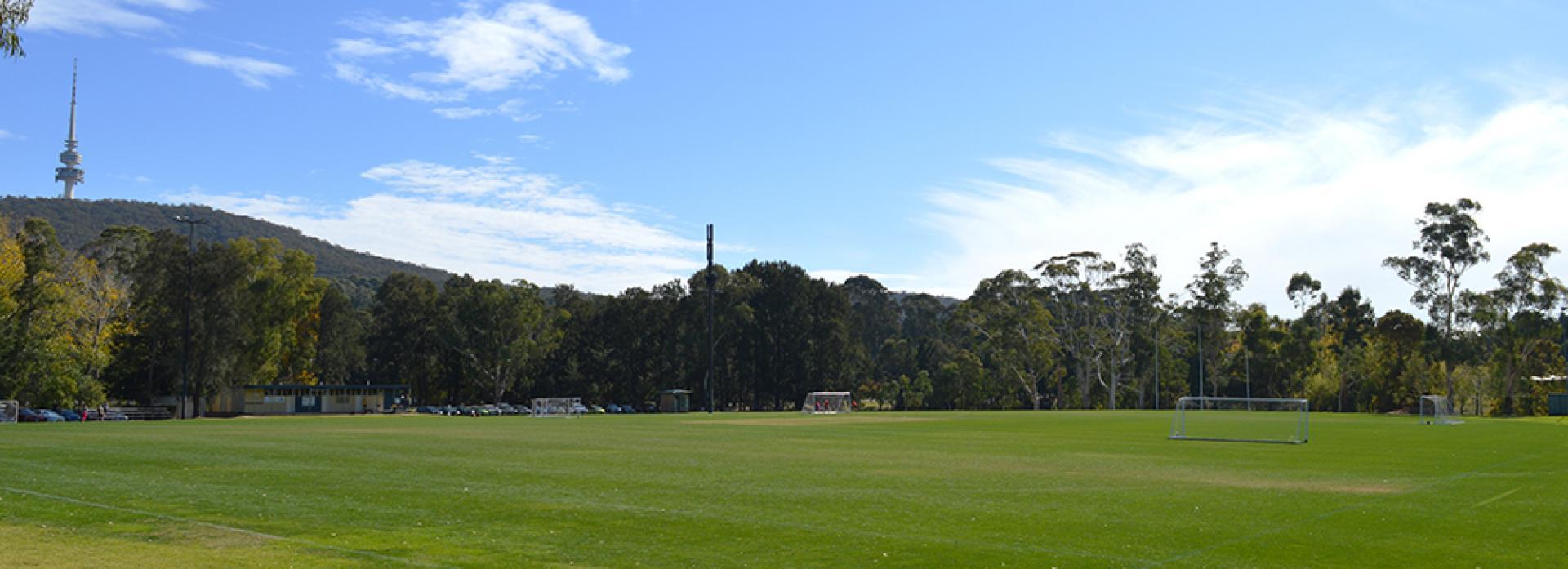 Grass Oval Logo - Ovals and Fields | ANU Sport