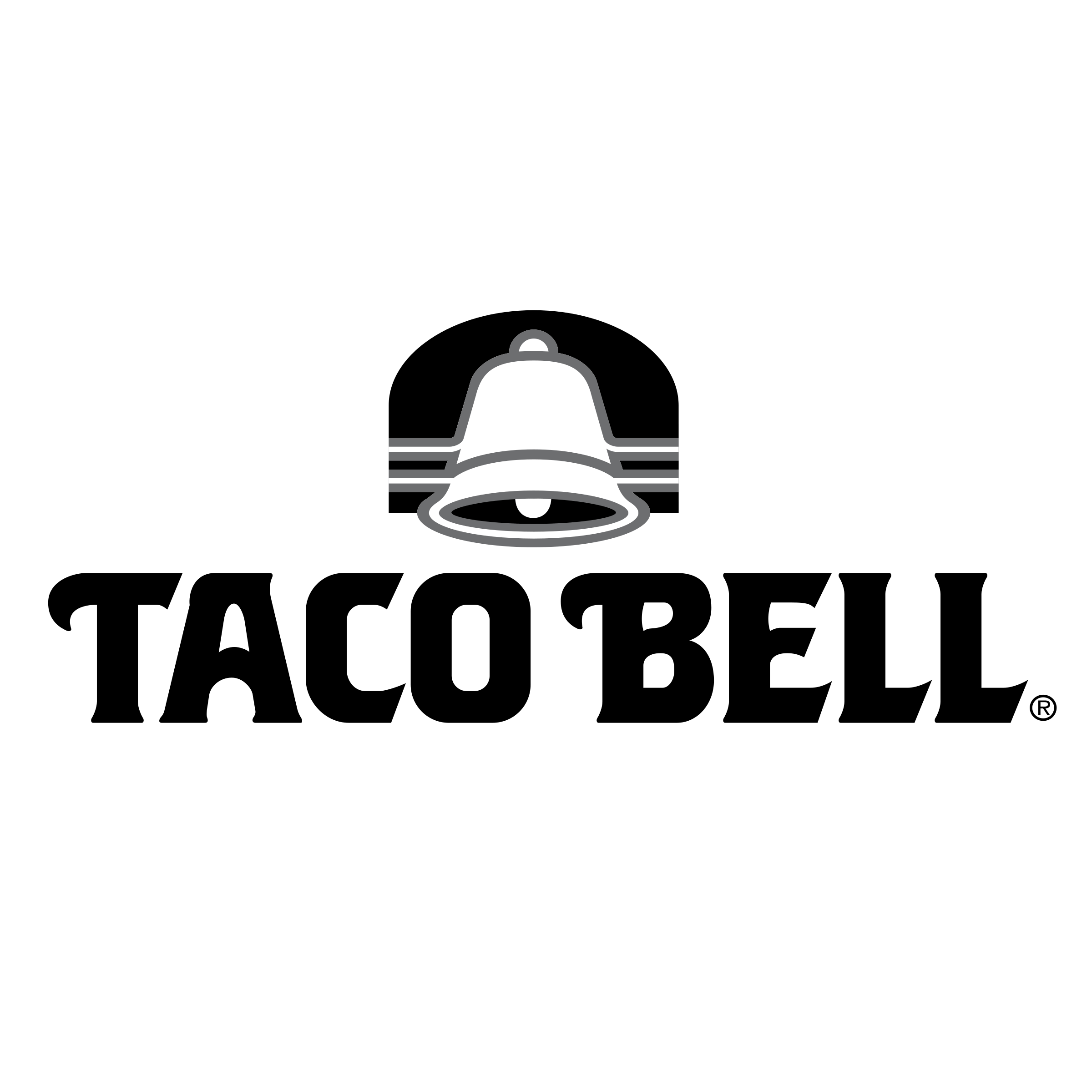 Black Bell Logo - Taco Bell Logo PNG Transparent & SVG Vector - Freebie Supply