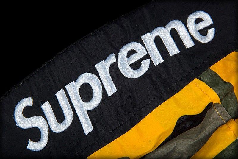 Yellow Supreme Camo Logo - SUPREME HOODED LOGO HALF ZIP PULLOVER|FW17|YELLOW CAMO