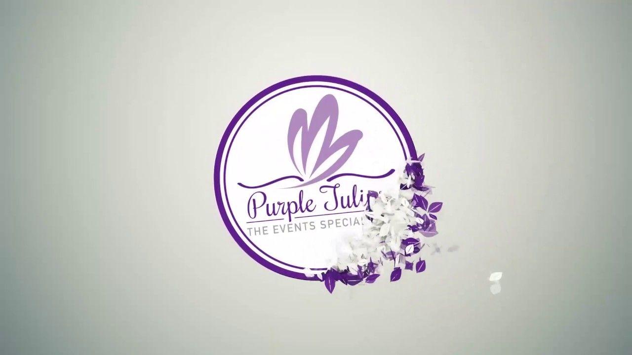 Purple Flower Logo - Purple Tulips animated flower logo 2 - YouTube