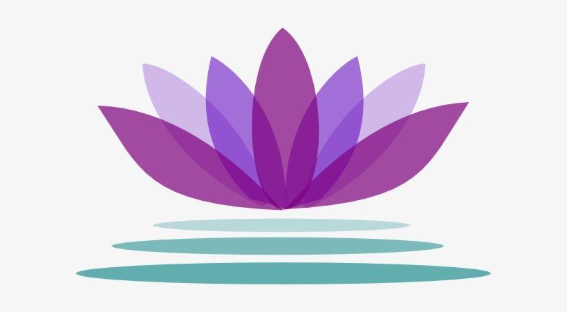 Purple Flower Logo - Lotus Flower Logo Png Lotus Flower Symbol Transparent PNG