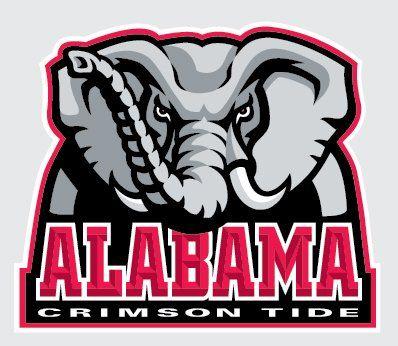 Alabama Elephant Logo - Amazon.com: Alabama Crimson Tide PRIMARY ELEPHANT LOGO 4