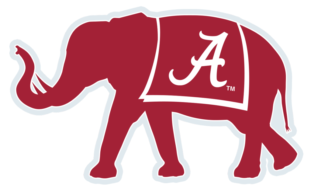 Bama Elephant Logo - Alabama Elephant Decal
