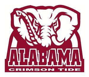 University of Alabama Elephant Logo - UNIVERSITY OF ALABAMA CRIMSON TIDE HUGE 9X10 ELEPHANT CAR WINDOW ...