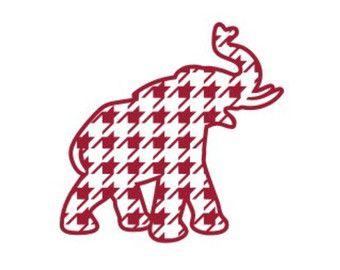Bama Elephant Logo - Free Houndstooth Elephant Clipart, Download Free Clip Art, Free