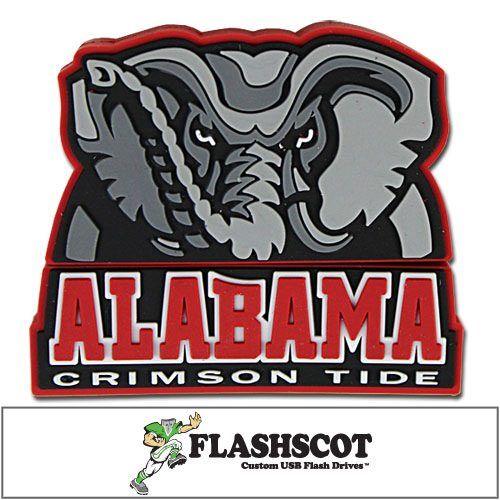 Bama Elephant Logo - Alabama Elephant Logo Shape USB Drive