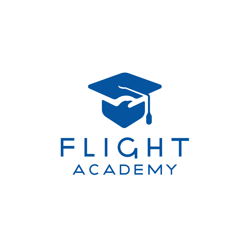 Flight Academy Logo - For Sale: Flight Academy Graduation Hat Eagle Logo | Logo Cowboy