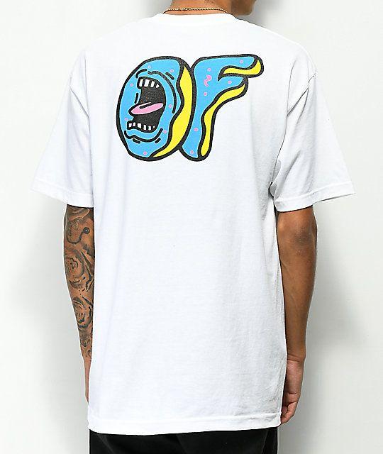 Odd Future X Santa Cruz Logo - Odd Future X Santa Cruz Screaming Donut White T Shirt