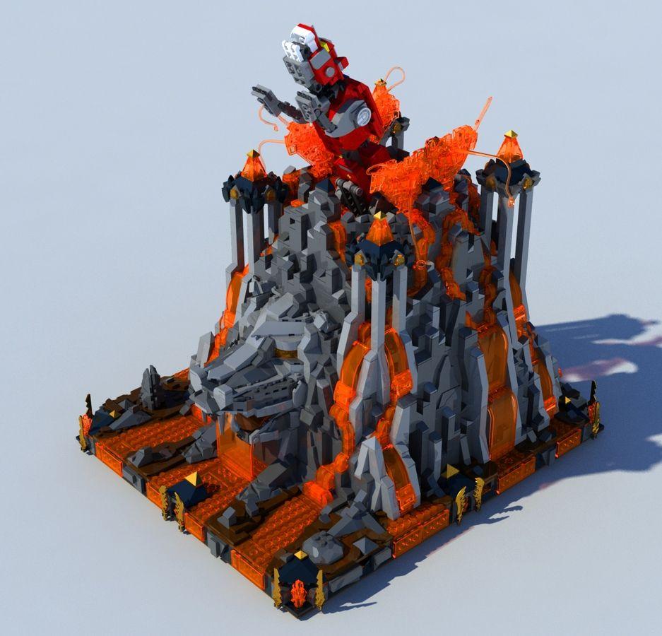 Orange and Red Lion Logo - LEGO IDEAS your most imaginative Voltron scene! red