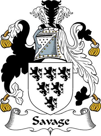 Savage Clan Logo - IrishGathering Savage Clan Coat of Arms (Family Crest)