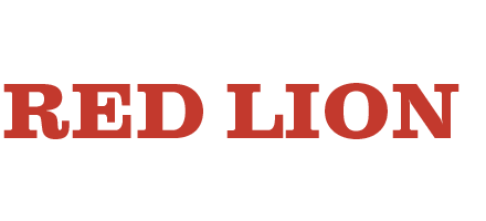 Orange and Red Lion Logo - The Red Lion Inn - Pub / B&B - Lowick Bridge, Near Coniston