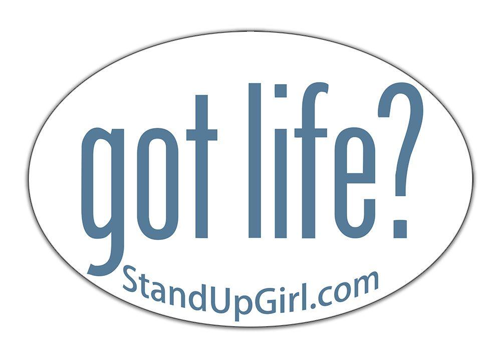 Got Life Logo - Got Life Oval Sticker Blue. Changing Hearts Shop