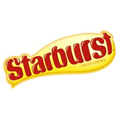 Green and Yellow Starburst Logo - Starburst Candy