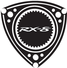 Mazda Rotary Logo - Mazda RX-8 Decals - RX-8 Branded Rotary Sticker
