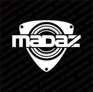 Mazda Rotary Logo - Mazda Rotary 12A 13B Madaz Rotor RX8 RX7 RX5 RX3 RX2 Sticker
