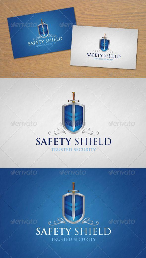 Company Shield Logo - Safety Shield Design Template Vector #logotype Download it