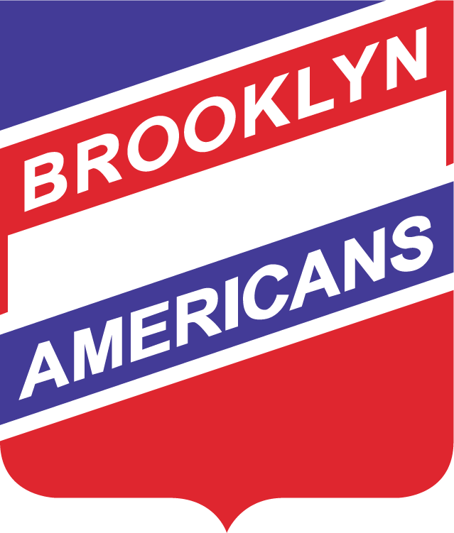Sport Red White and Blue Shield Logo - NHL Brooklyn Americans Primary Logo (1942) - Brooklyn Americans in ...