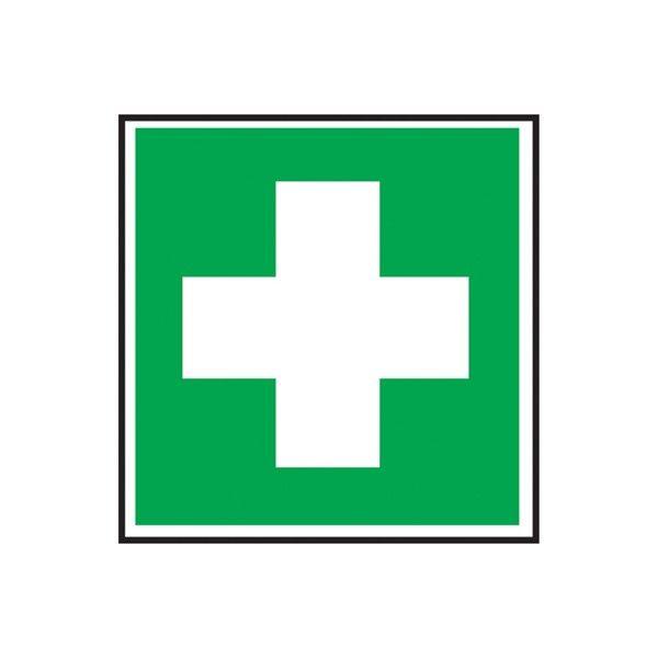 Cross First Aid Logo - Self Adhesive First Aid Symbol Sign