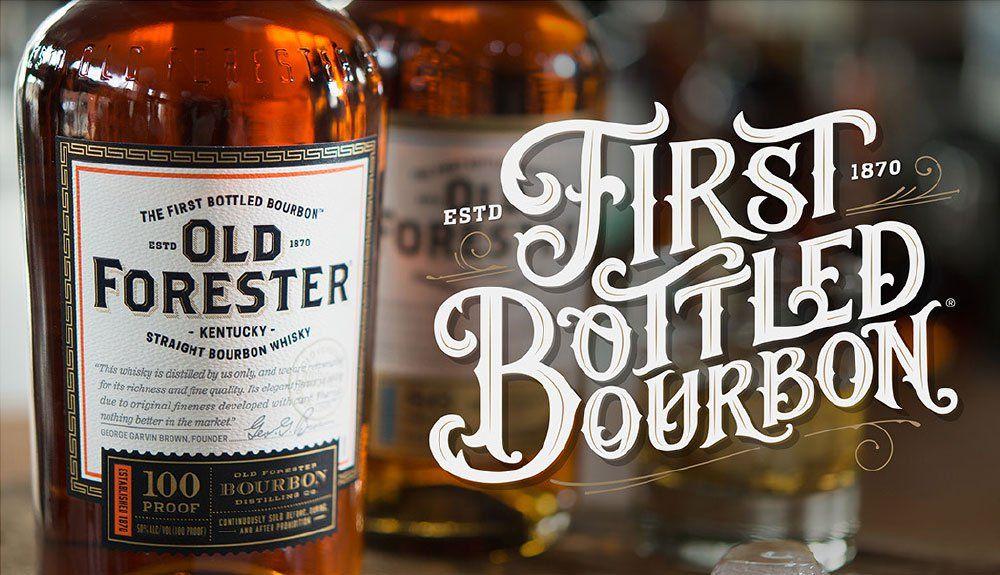 Antique Whiskey Logo - Old Forester – First Bottled Bourbon ® – Award-Winning Bourbon ...