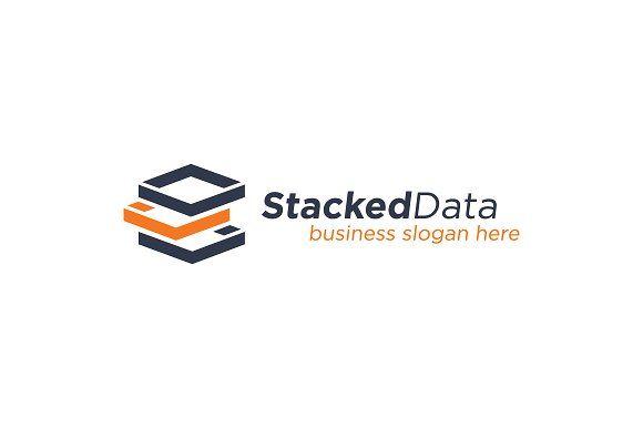 Stacked Logo - Stacked Data Analysis Logo ~ Logo Templates ~ Creative Market