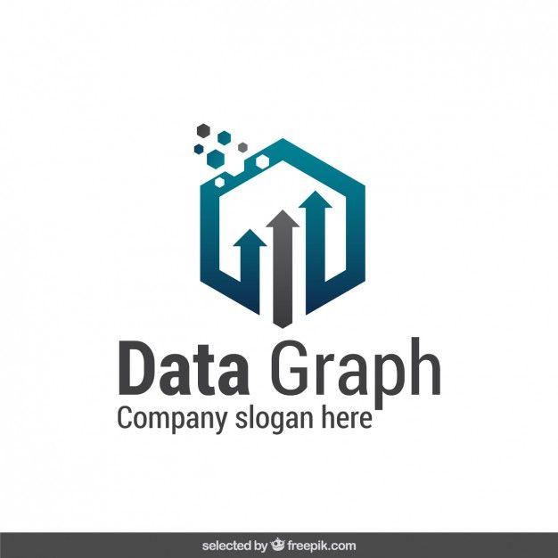 Data Logo - Abstract data graph logo Vector