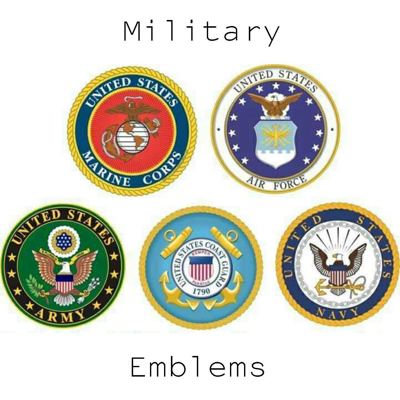 Military Branch Logo - Branch Emblems of the USA Armed Forces. Read Them. Bind them to