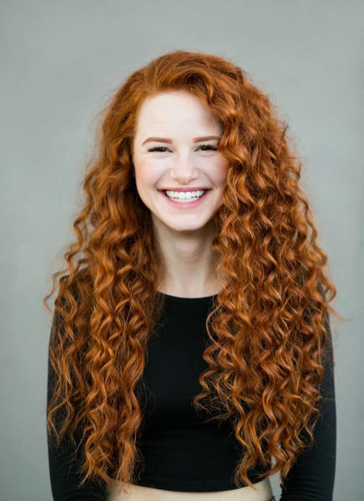 Long Hair with Red Woman Logo - Redheads from 20 Countries Photographed to Show Their Natural Beauty