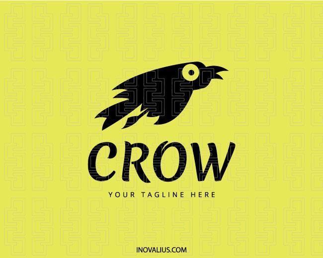 Crow Film Logo - Crow Logo. Animal Character Design Reference. Logo design, Design