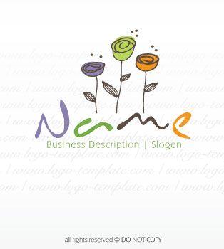 Flower Company Logo - Flowers logo design. buy floral logo stock. designed flower logos