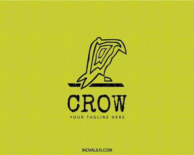 Crow Film Logo - Crow Logo. Misc. Logos, Logo design and Animal logo