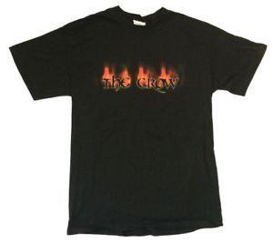 Crow Film Logo - The Crow Flaming Logo Black T Shirt New Official Movie Film Merch ...
