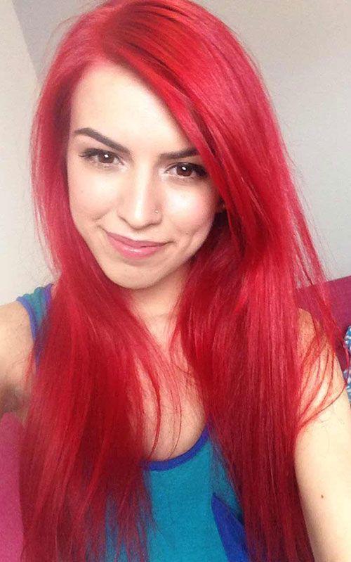 Long Hair with Red Lady Logo - 35 Stunning New Red Hairstyles & Haircut Ideas for 2019 - Redhead ideas