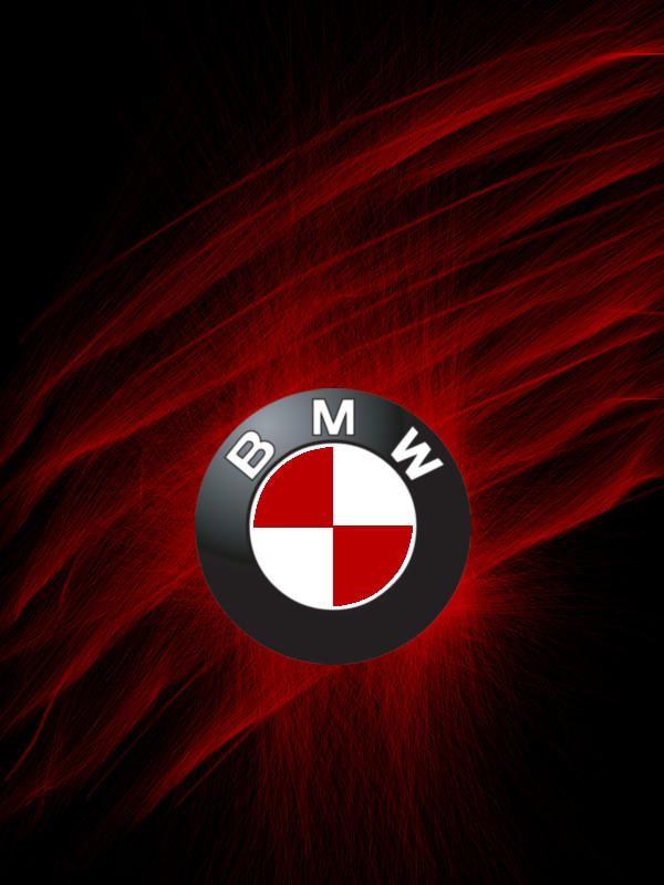 Red BMW Logo - Red BMW logo