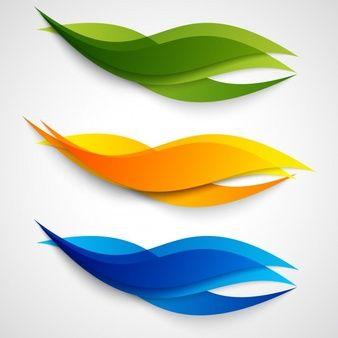 Curved Leaf Logo - Curve Vectors, Photo and PSD files